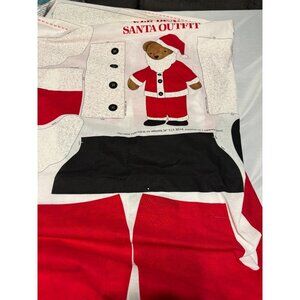 Vintage Christmas Bear Uncut Pattern Sewing Santa Bear VIP Craft Doll Clothes